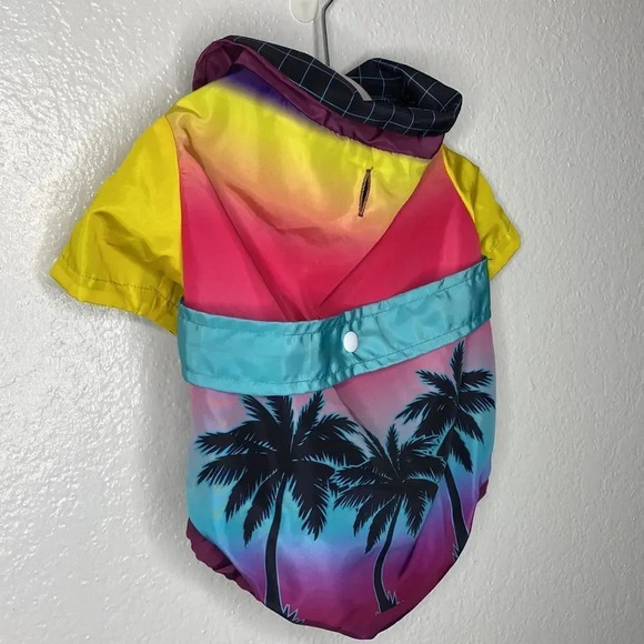 Posh Paws Hawaiian Multi Color Collard Shirt Dog Attire - Picture 4 of 9